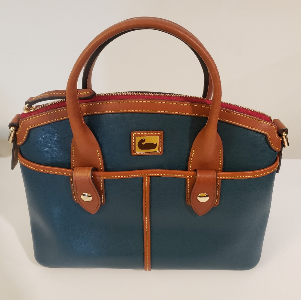 Dooney and Bourke Camden Saffiano Domed Satchel
